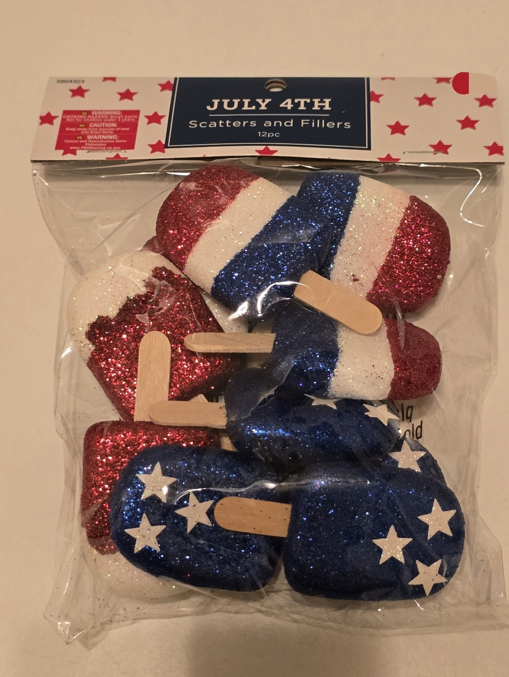 4th of July Foam Popsicles